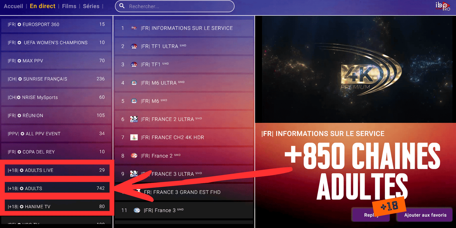 IPTV Adult