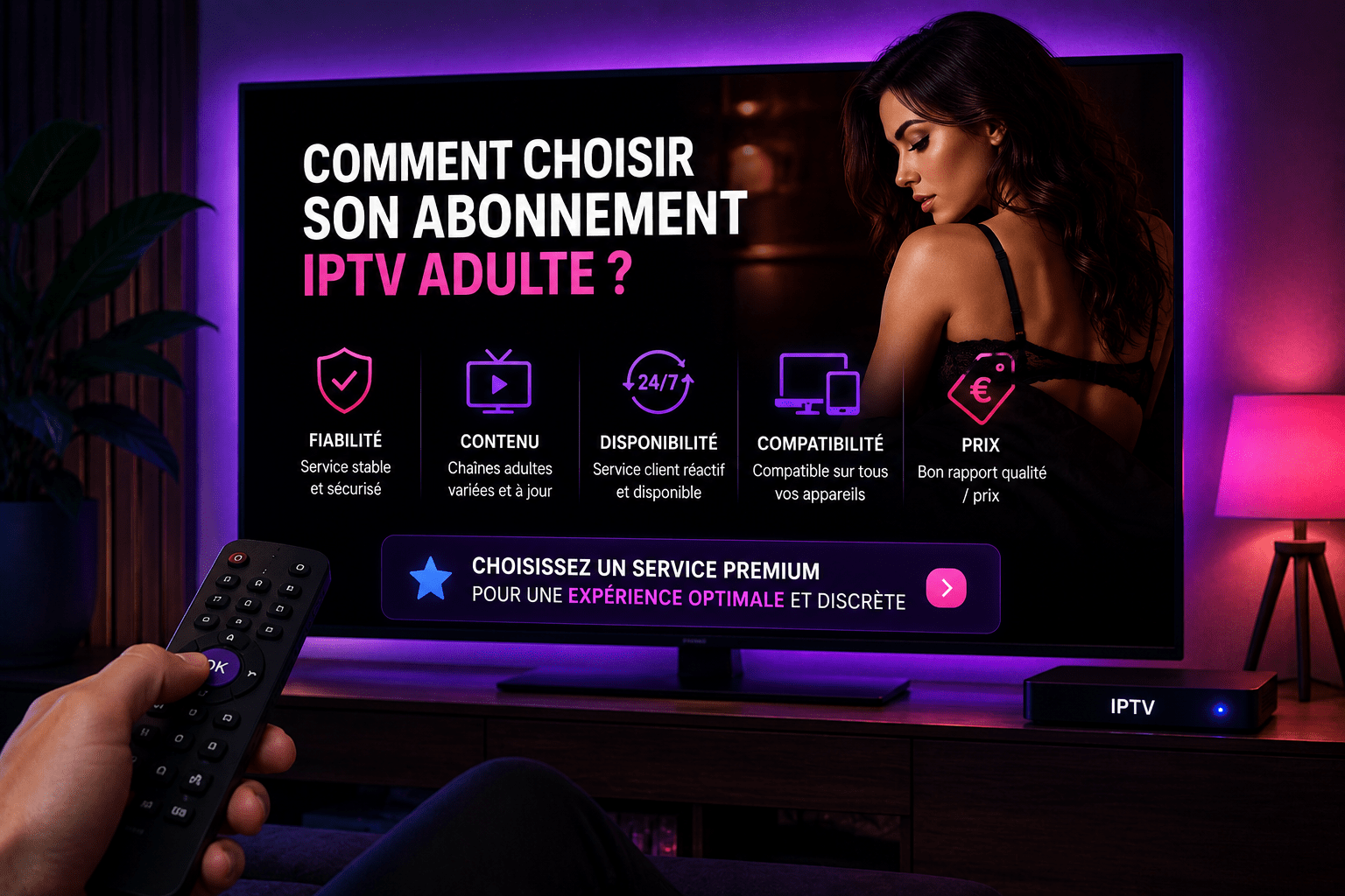 Comment choisir son abonnement IPTV adulte